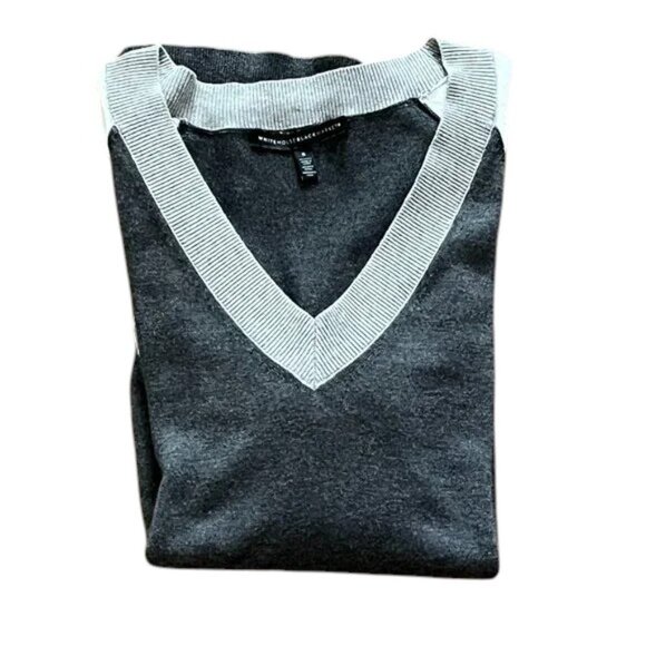 ** White House Black Market Woman’s S Color Block Long Sweater - Picture 4 of 11